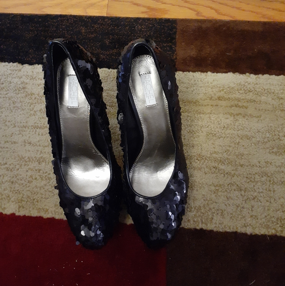 Platform sequin high heels-never worn!